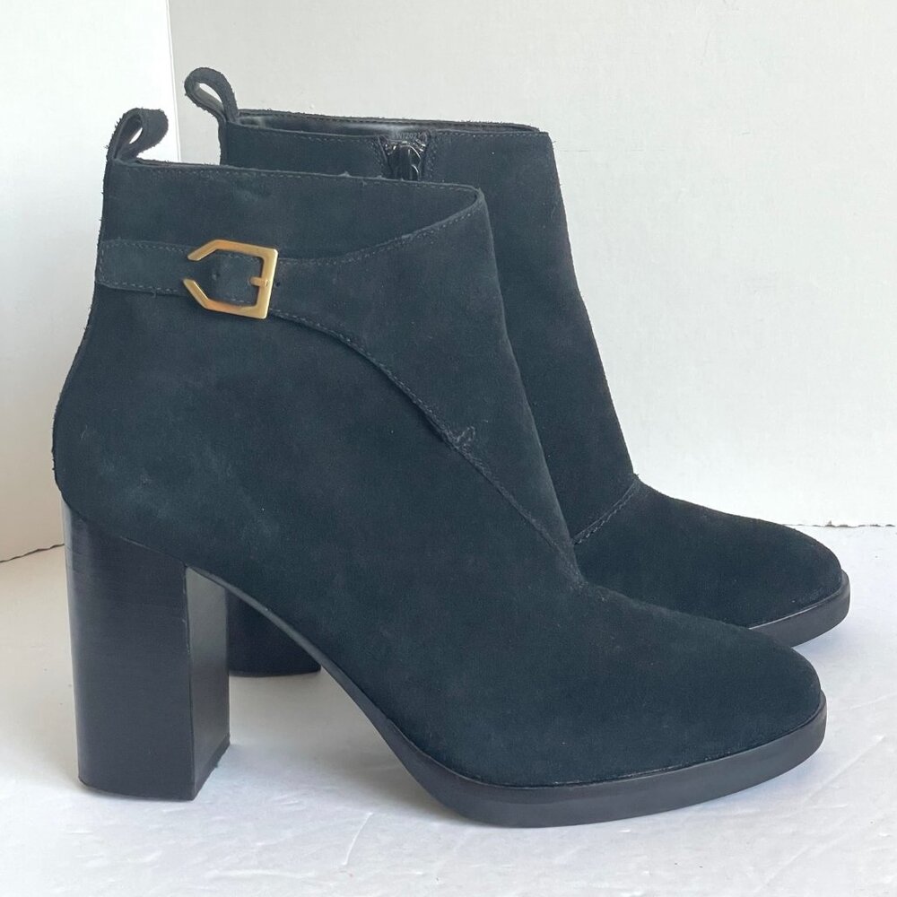 Cole Haan Harrington Ankle Boots 8.5 Black Suede